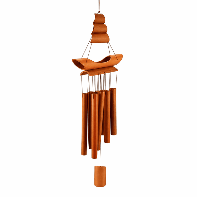 Carillon Bateau en Bambou